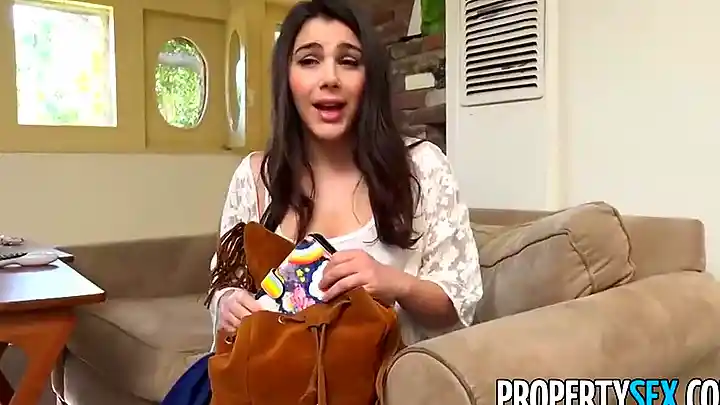 Amazing Italian brunette, Valentina Nappi is having sex with her host, while his wife is at work