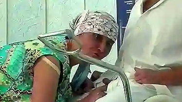 92 years old granny rough fisted by a doctor