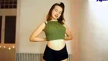 Beautifull Romanian Amateur teen stripping nad fingering on webcam