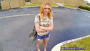 Broke teen with golden hair riding my cock