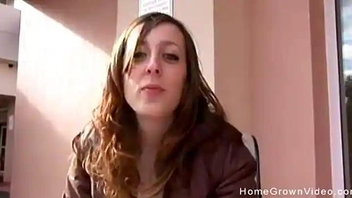 Shy amateur cutie makes her first homemade sex video