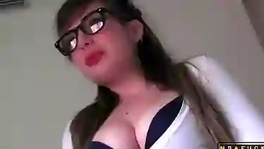 Naughty Schoolgirl Buries A Hard Cock De