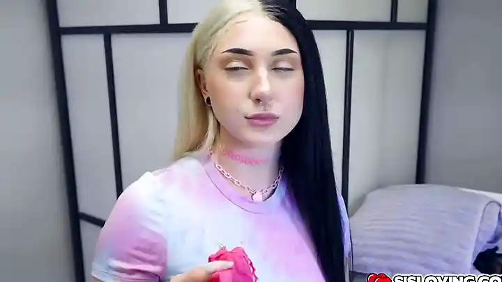 Stepbrother caught peeping on his sexy busty stepsister