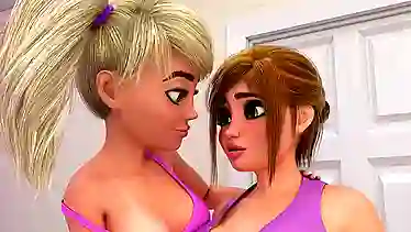 Petite blonde daughter fucks her busty mommy | 3D Futa Animation (Eng Dubbed)