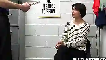 Security guard fucking shoplifter teen