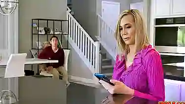 Young stud greeted by friend hot stepmom