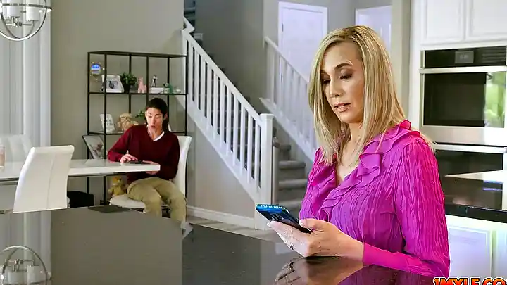 My hot busty stepmom fucks my bestfriend