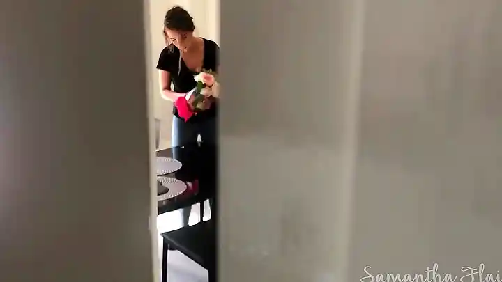 Rich prick pays cleaner to be his slutty maid - Samantha Flair