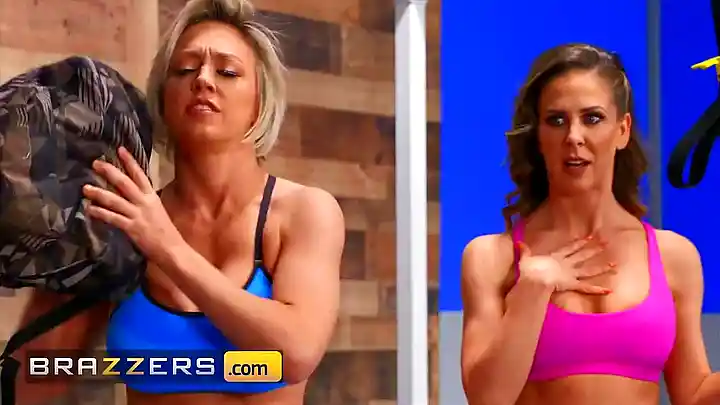 Lucky Dude trains Cherie Deville with his spanking & yoga pants skills
