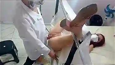 Redhead gynecologist cheats on new patient with strap-on & cumshot