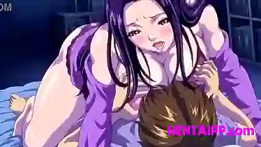Watch this busty babe get crazy and want to fuck hard in this anime hentai