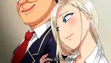 Sexy old dude fucks his young girlfriend in a hot hentai