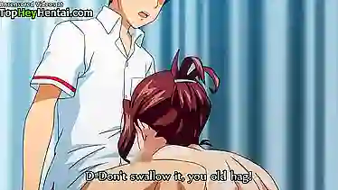 Watch this busty teacher in stockings get ruthlessly fucked in a hot hentai