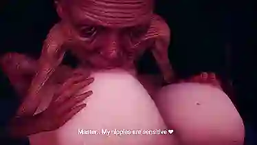 Dirty old man goes wild in 3D cartoon with big tits and ass in HD