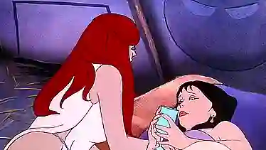 Vintage hentai with small tits mature babe Princess Teegra gets a hardcore pounding