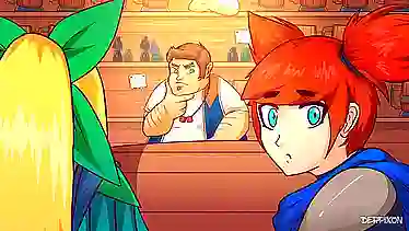 The First Party: Hardcore Interracial Party with Anime Hentai Hunk
