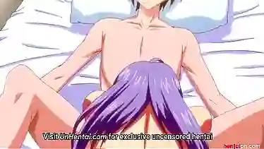 Naughty MILF fucks teen boy in uncensored hentai video