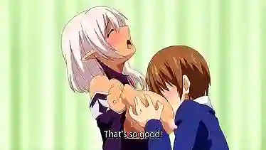 Experience the wildest hentai action with Elf To Oshiego and Sensei's 60fps action!