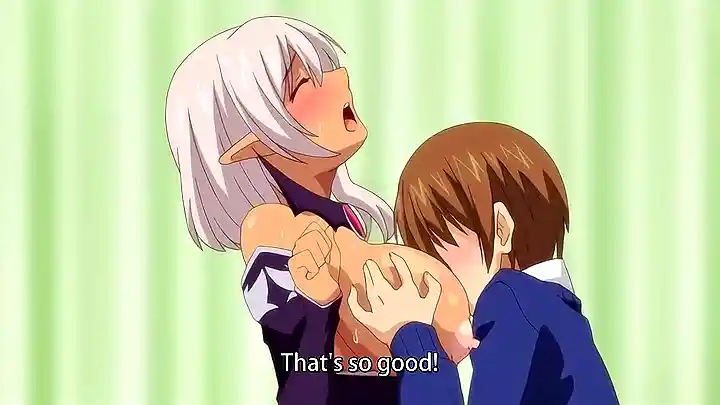 Experience the wildest hentai action with Elf To Oshiego and Sensei's 60fps action!