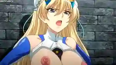 Watch this uncensored anime with massive tits and a messy creampie