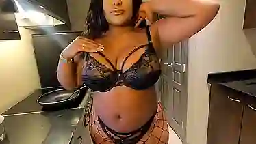 Watch Gian Guc give a sloppy POV blowjob in lingerie & get a cumshot