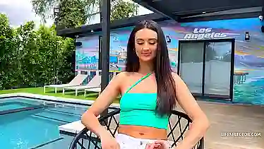 Eliza Ibarra gets a hardcore POV cumshot in HD