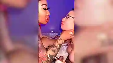 Hot POV Threesome with BBW Ebony and Bbw Latina MILF