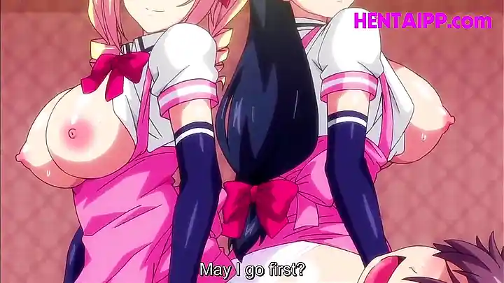 Two Hentai Maids & Virgin Boy Get Nailed Hard in Steamy Threesome