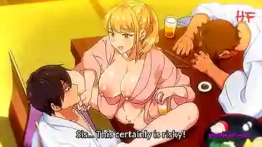 Blonde MILF Pregnant with Stepson in Hot Hentai Action