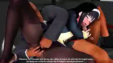 Akiha Tohno gets a huge dick in the car & takes a cumshot