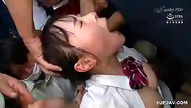 Horny Japanese Girls in Lingerie Get Pounded on The Bus