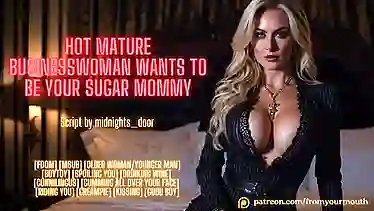 From Your Mouthva: A Mature Businesswoman Who Wants To Be Your Sugar Mommy