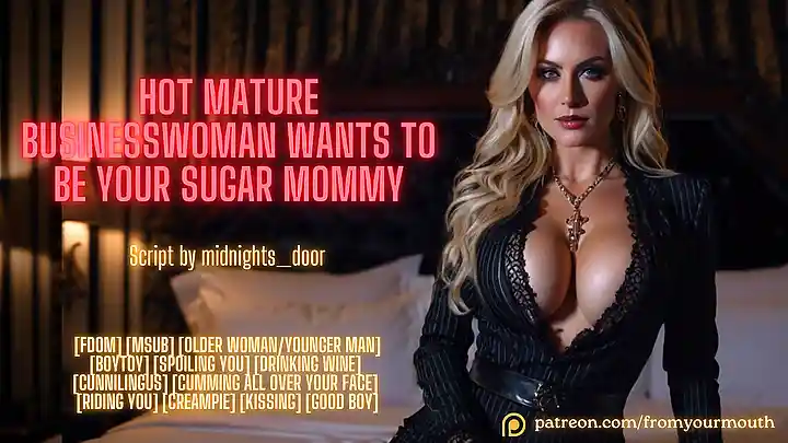 From Your Mouthva: A Mature Businesswoman Who Wants To Be Your Sugar Mommy