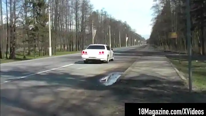 Young Hitchhiking Russian blows & bangs her ride in his car & later at his place! Get the full video & more than 800 models only at 18Magazine.com!