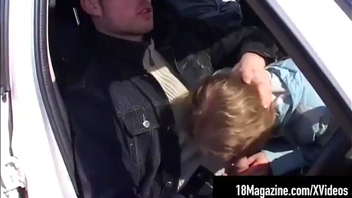 Young Hitchhiking Russian blows & bangs her ride in his car & later at his place! Get the full video & more than 800 models only at 18Magazine.com!