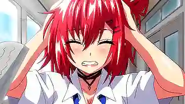 Redhead amateur goes wild with her nerd classmate in 4K Ultra HD hentai