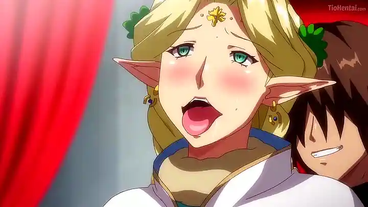 Kyonyuu Elf Oyako gets her big tits creamed in uncensored sex tape