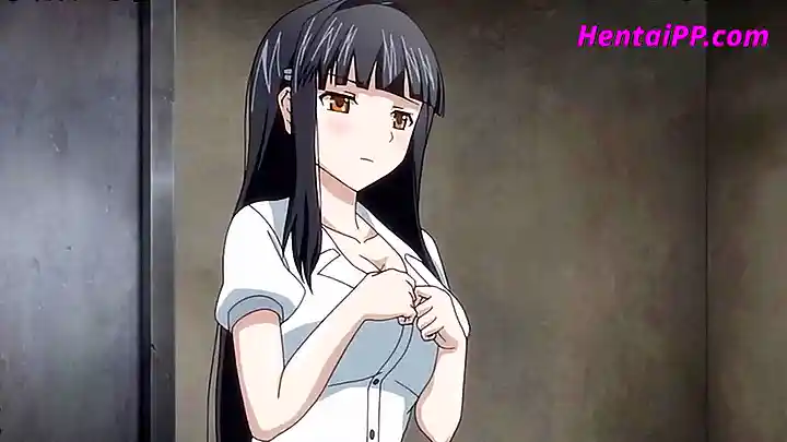 Brunette slut gets creampied in public bathroom - Hentai