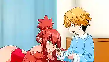 Get a taste of Kemonokko-TSUUSHIN-the-animation-3: a big tit babe gets a hot creamp