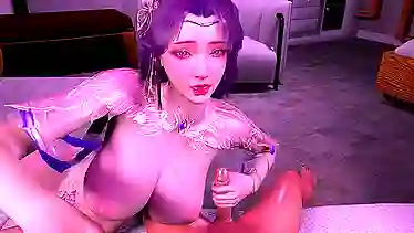 Old/young YunXi gets naughty in uncensored cartoon sex video