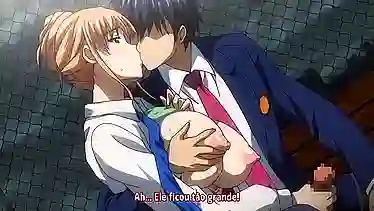 Kyonyuu Hitozuma Onna Kyoushi Saimin gets her tight pussy pounded in this steamy Japanese hentai