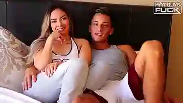 Jock with massive cock fucks a fat Latina with a huge ass