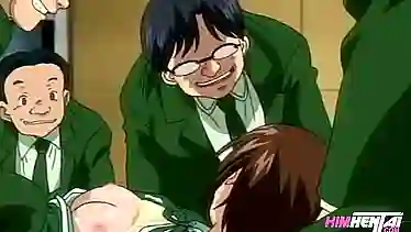 Naughty Japanese teen finds out her classmate's hot ass and lactating tits