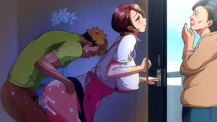Watch how a big-titted housewife gets a messy creampie from a hung stud in uncategorized hentai
