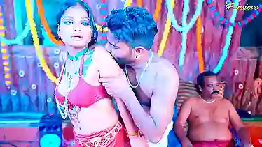 Hot Indian threesome with a big-ass Latina getting a massage outdoors