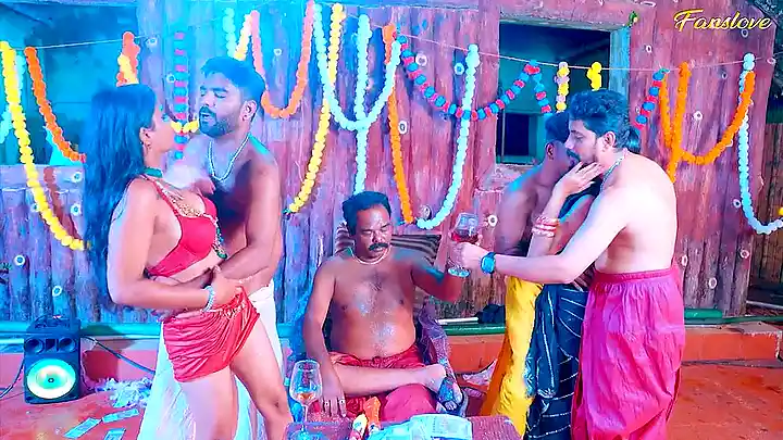 Sasur gets her big ass pounded by Desi Bahu and her Bahu gang in public