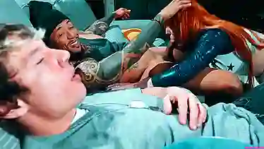 Lauren Phillips loses bet & gets a BBC cumshot in HD