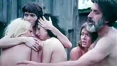 Vintage blonde pornstar Marlene Willoughby gets a hard fuck from her farmer's daughter, Gloria Leonard