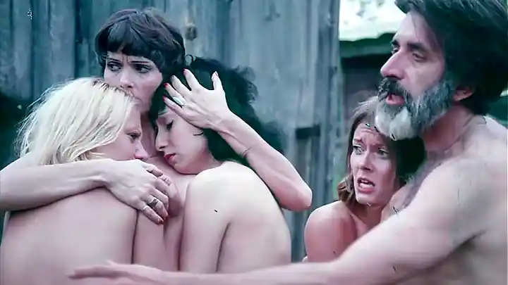 Vintage blonde pornstar Marlene Willoughby gets a hard fuck from her farmer's daughter, Gloria Leonard
