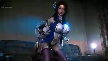 Uncensored cartoon: Blackie and Xuan Yi's hardcore 3D action in Vam